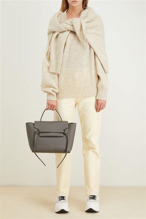 celine mini belt bag grey|celine belt bag size chart.